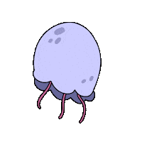 Floating Sea Creature Sticker by Diono