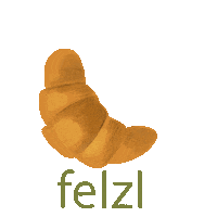 Brot Croissant Sticker by Felzl