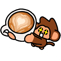 Tired Coffee Sticker