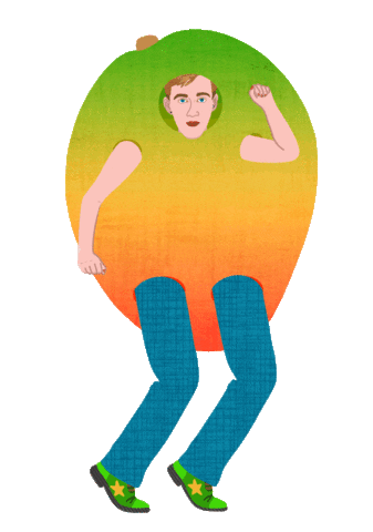 Mango Juice Dancing Sticker by Kiri Mioki