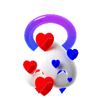 I Love You Hearts Sticker by BloodPop®