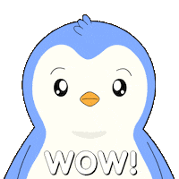 Penguin Wow Sticker by Pudgy Penguins