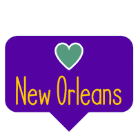 New Orleans Love Sticker