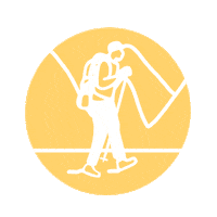 Hiking Hike Sticker by Chilowé