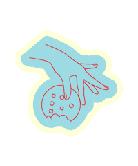 Cookie Sticker by CREME LONDON