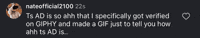 I Dont Like Ad GIF