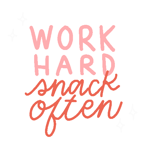 saracardi work lettering work hard productivity Sticker
