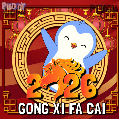 Chinese New Year Penguin GIF by Pudgy Penguins