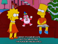 bart simpson dancing GIF