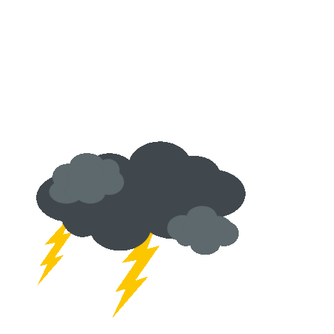 PREFA giphyupload weather lightning thunder Sticker