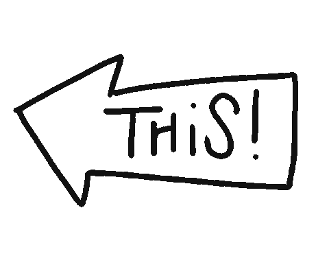 Text Arrow Sticker