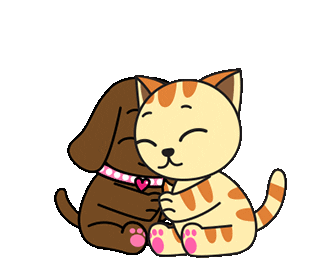Cat Love Sticker by My Girly Unicorn