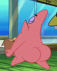 Patrick Star Cake GIF