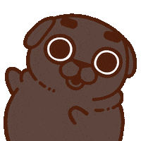 Look Here Omg Sticker by Puglie Pug