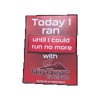 bigbearevents ultra no more big bear big bear events Sticker