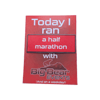 bigbearevents run marathon half half marathon Sticker