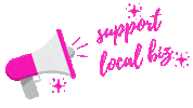 msmorristown pink megaphone support local shoutout Sticker