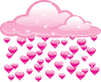 Heart Rain Sticker