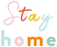 Text Stay Home Sticker by mgplabel