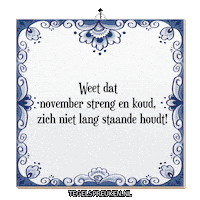 Winter Humor Sticker by Tegelspreuken.nl
