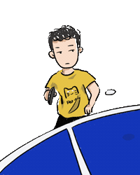 Table Tennis Bob Sticker