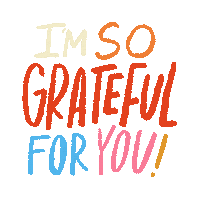 Stars Thank You Sticker by BrittDoesDesign