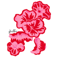Pink And Red Sticker by YOLKE