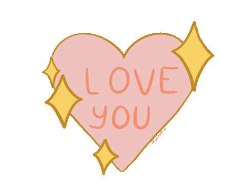 color_guayaba love you Sticker