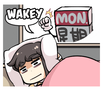 Good Morning Monday Sticker by Jin