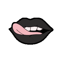 PinkCarrotBoston yum tongue lips lick Sticker