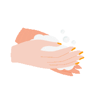 EmilyMackin covid coronavirus corona hands Sticker