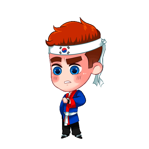 Angry South Korea Sticker by RyuKoch