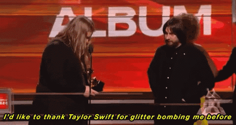 Taylor Swift Glitter GIF by Recording Academy / GRAMMYs