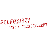Solidarity Zusammen Sticker by Deutscher Gewerkschaftsbund (DGB)