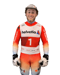 helvetia_schweiz thumbs up daumen hoch swiss ski helvetia Sticker