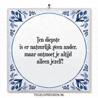 Rust Wijsheid GIF by Tegelspreuken.nl
