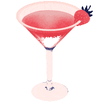madebyflora party summer pink drink Sticker