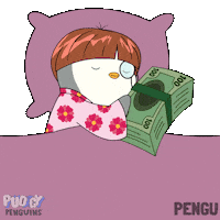 Tired Good Night Sticker by Pudgy Penguins