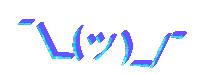 ascii shrug Sticker