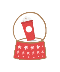 Christmas Snow Sticker by STARBUCKS ESPAÑA