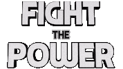Fight The Power Sticker by OpticalArtInc.