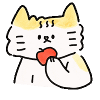 Cat Eating Sticker