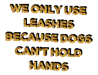 Dogs Holding Hands Sticker by jOnNy'S wOrLd