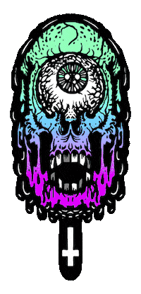 ScummyBears skeleton popsicle cyclops scummy bears Sticker