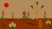 Telletec robot skeleton aztec tvhead GIF