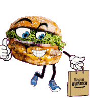 Happy Food Sticker by Regalburger