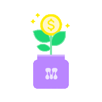 amoochlife money mooch moneyplant amoochlife Sticker