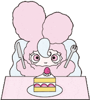 Pink いただきます Sticker by mineco