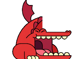 samstoney scary monster dragon fantasy Sticker