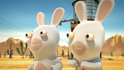 laugh cheer GIF by Rabbids